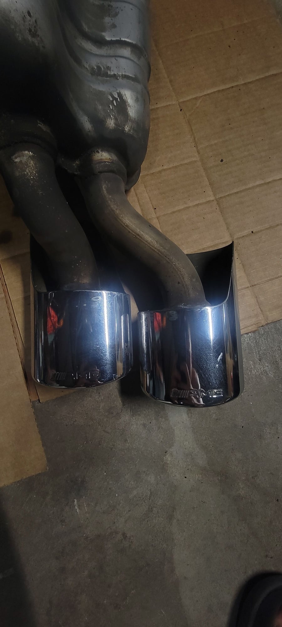 Engine - Exhaust - Looking to trade E63 mufflers plus cash for C63 mufflers - Used - 0  All Models - San Jose, CA 95120, United States