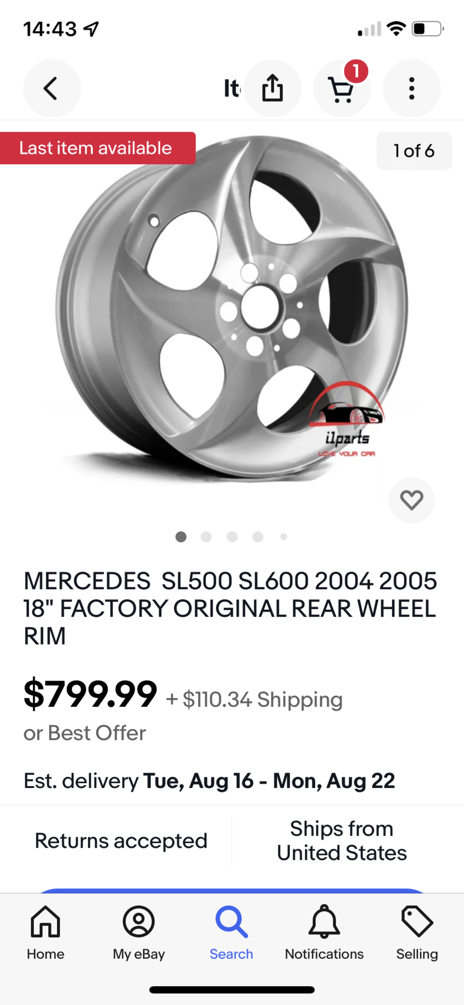 Wheels and Tires/Axles - LIKE NEW SL600 Turbine wheels - Used - 2003 to 2012 Mercedes-Benz SL-Class - Las Vegas, NV 89149, United States