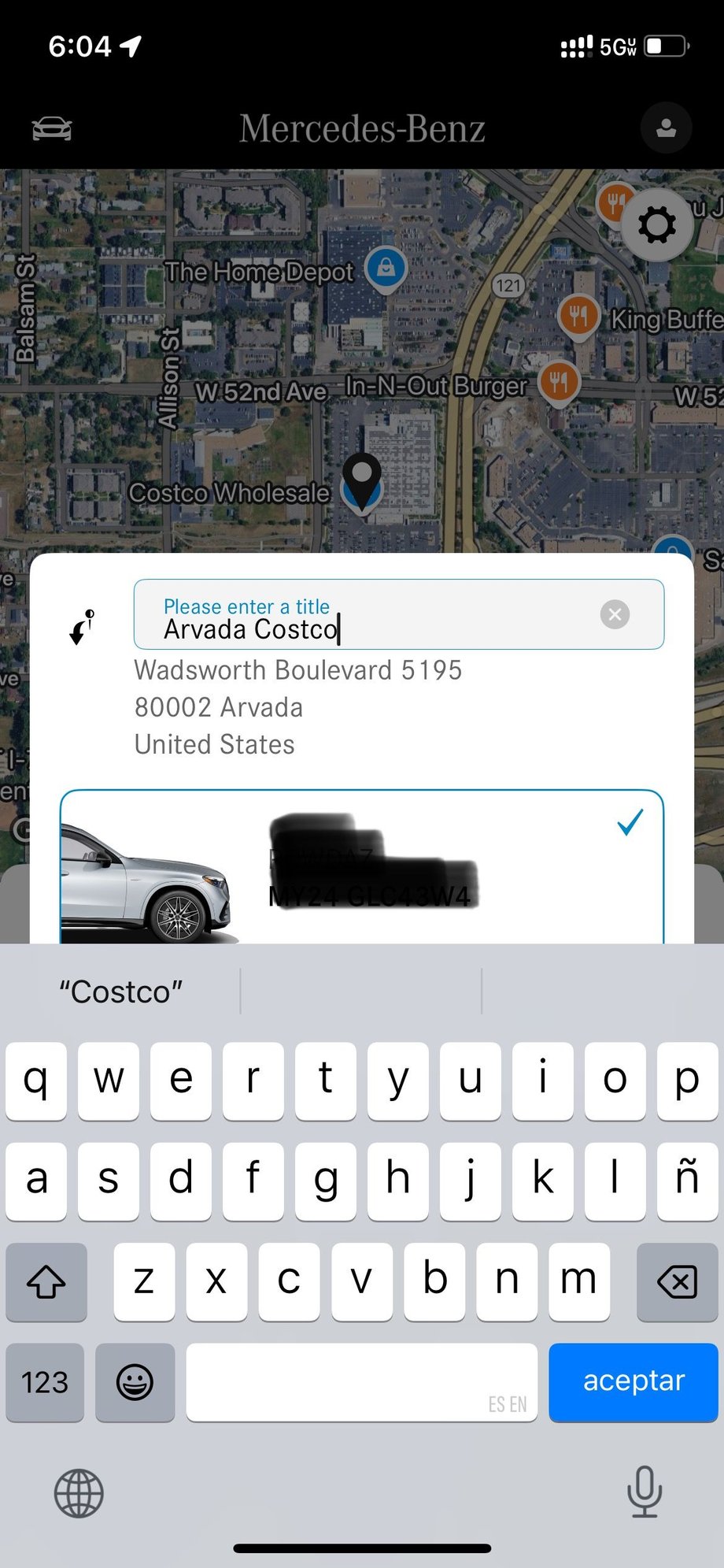 On the Mercedes-Benz app, go to Navigation and search for the address you want to save in your Favorites. Once you find it. Select Send to Vehicle and rename before sending. 