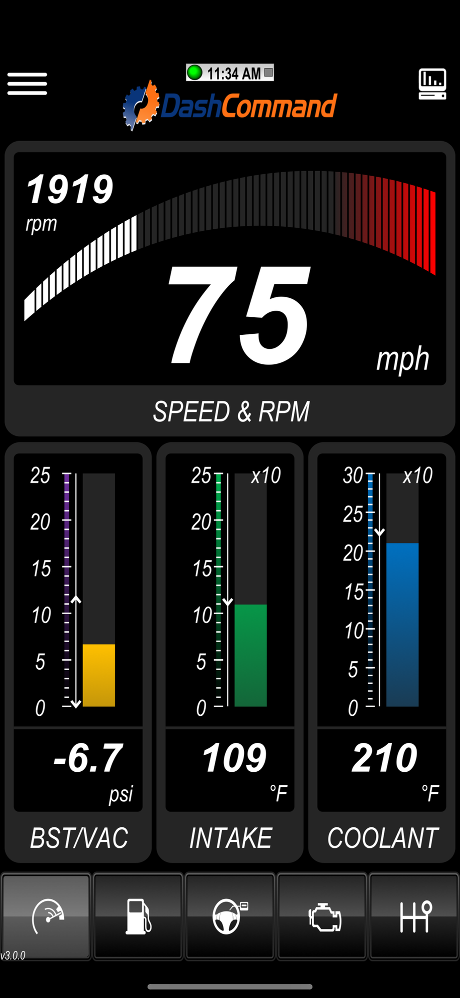Cruising on highway 76 degrees outside 