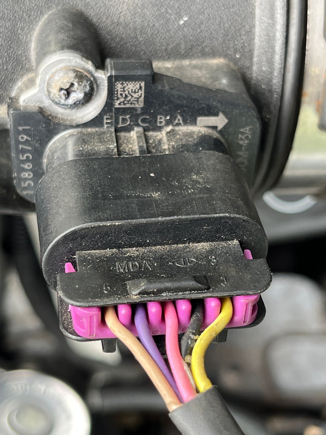 5 pin GM MAF Sensor was getting heat soaked and giving a high reading from the radiator. 