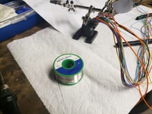 I was missing half the race dash harness so I had to wire up my own solder cup circular connector