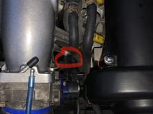 Where the tube goes from my ecu (MAP) to the engine