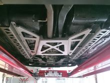 installed frame rails and stiffer springs (500/350)