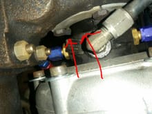 As an aside, there's this picture. I've confirmed that the joins for the feed aren't leaking oil. Where could this be coming from? I thought oil leaking from the turbo seals would show up in the exhaust?
