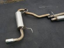 Muffler with Over-Spray on Exhaust Tip