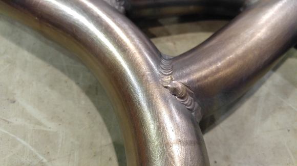 First ever weld with DOM tubing. I am an Engineer, not a professional, but we did test our weld penetration and with a little more practice, the minor undercutting was eliminated. Also, using a ~$2500 tig setup helps.