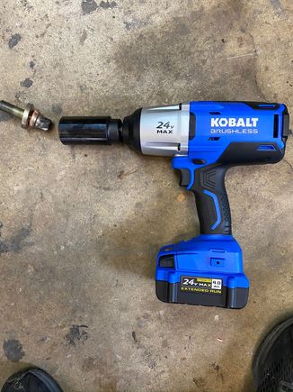 24v brushless impact and weighted impact wrench for crank bolt removal. Nothing else worked.