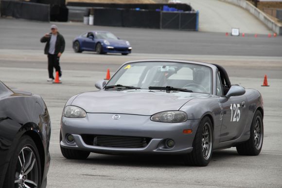 On the grid, waiting for my session