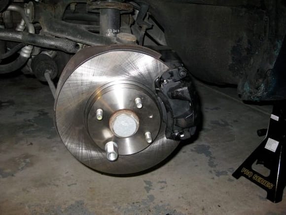 new brakes.  centric rotors and only porterfield street pads :(