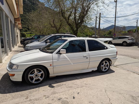 Cosworth in a tiny Spanish town in Mallorca