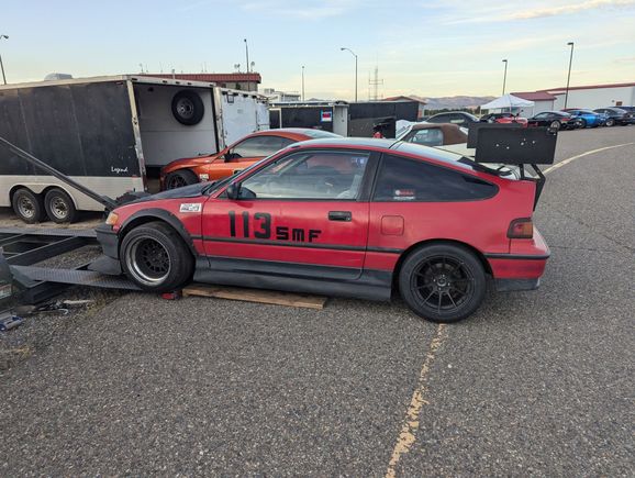 This guy also has a turbo K miata, which was at FM summer camp this year. This CRX is a twin charged D series which I believe makes somewhere around 300-350 HP