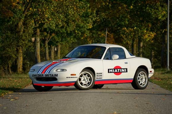 The additional Miatini logo on the hood might be a tad too much.