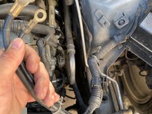 Drivers side in the engine ... where do these go to?