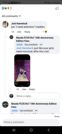 Joe is Mazda rx7 10th anniversary 