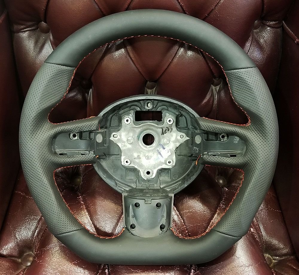 SOLD Gen 2 Custom Flat Bottom Leather Steering Wheel North American