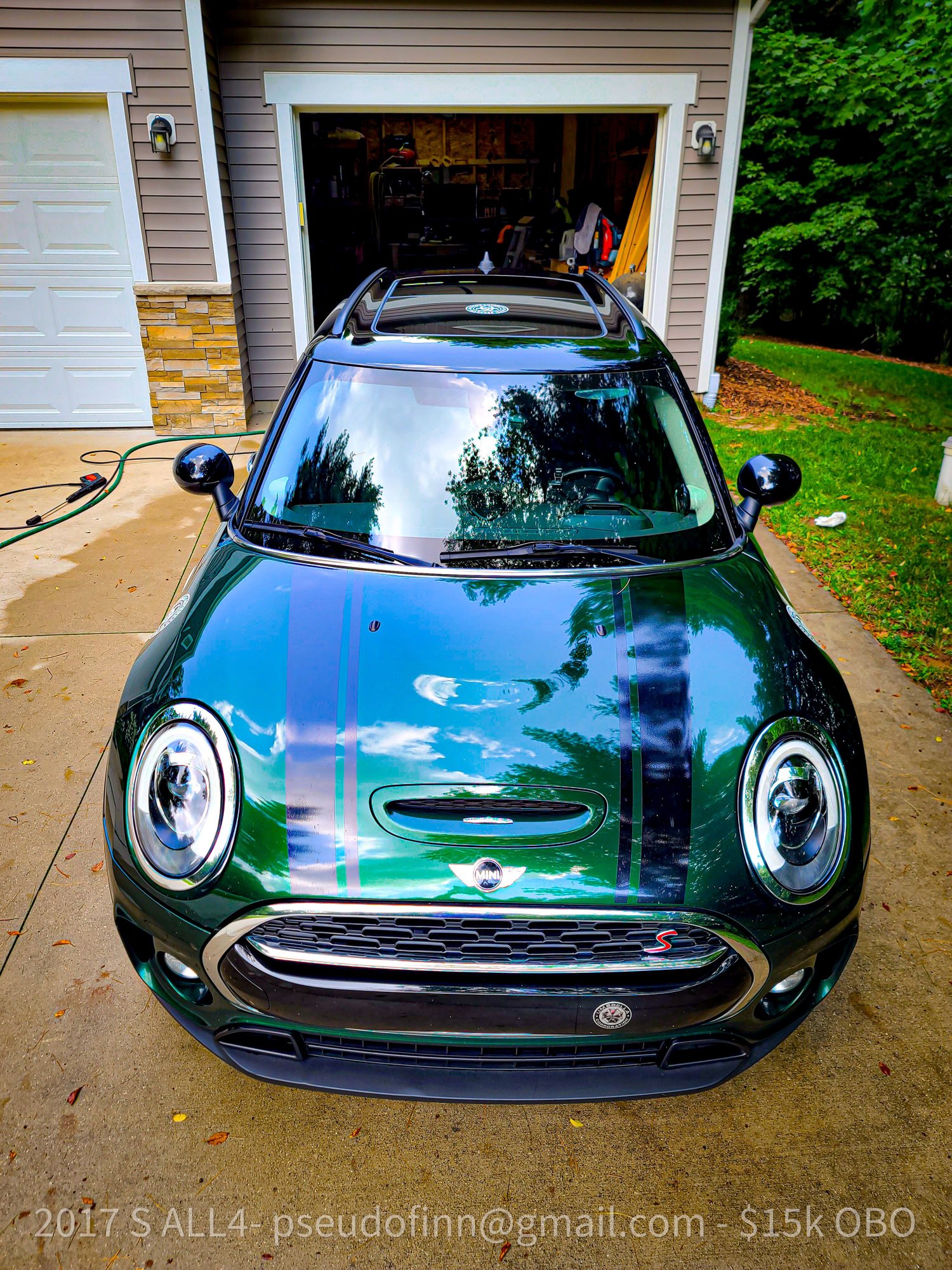 2017 Mini F54: Mini Clubman - 2017 MINI Clubman S ALL4, British Racing Green, loaded, manual transmission - Used - VIN WMWLU5C36H2F24547 - 105,000 Miles - 4 cyl - AWD - Manual - Wagon - Other - Rockford, MI 49341, United States