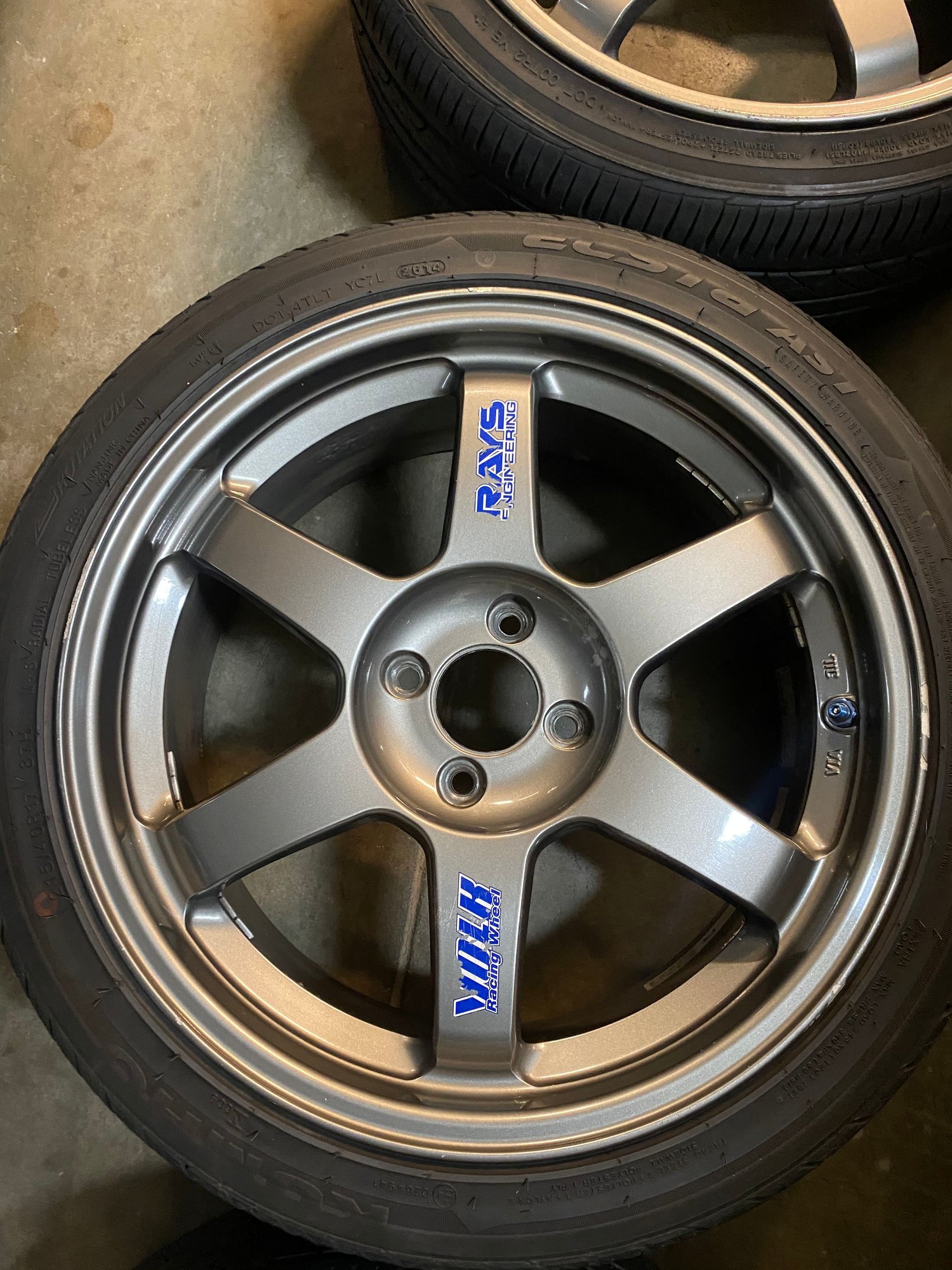 Wheels and Tires/Axles - 17x7.5 plus 40 te37 og with tires 4x100 - Used - 0  All Models - South San Francisco, CA 94080, United States