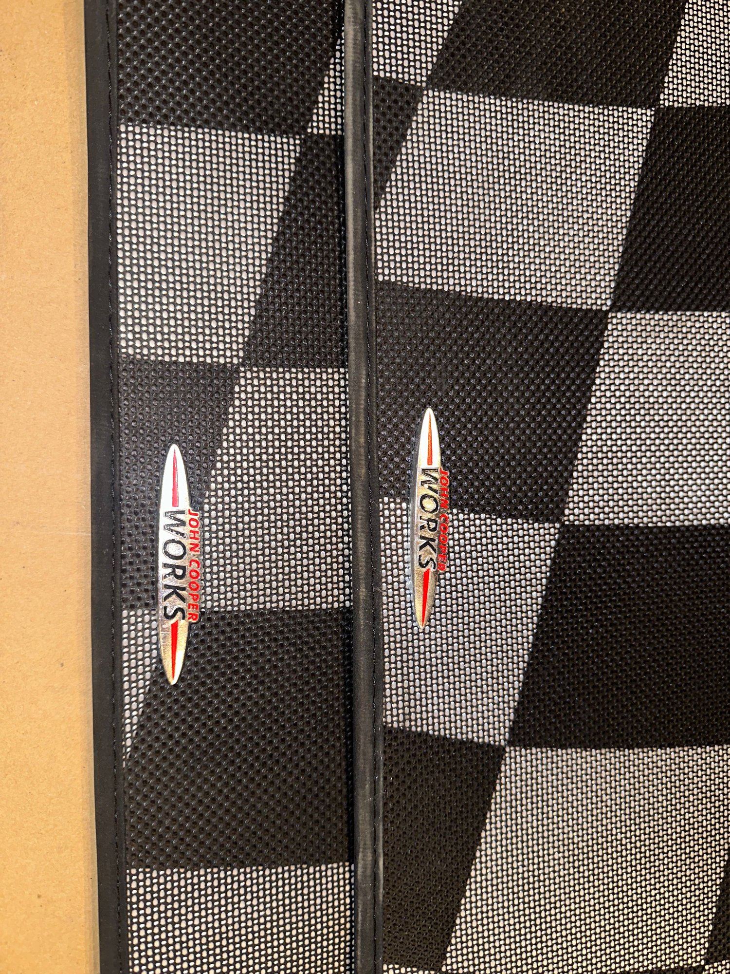 Interior/Upholstery - R53 JCW Checkered Mats used but like new - Used - 2002 to 2006 Mini R53: "Mk I" Mini Cooper S - Montreal, QC H3H2J2, Canada