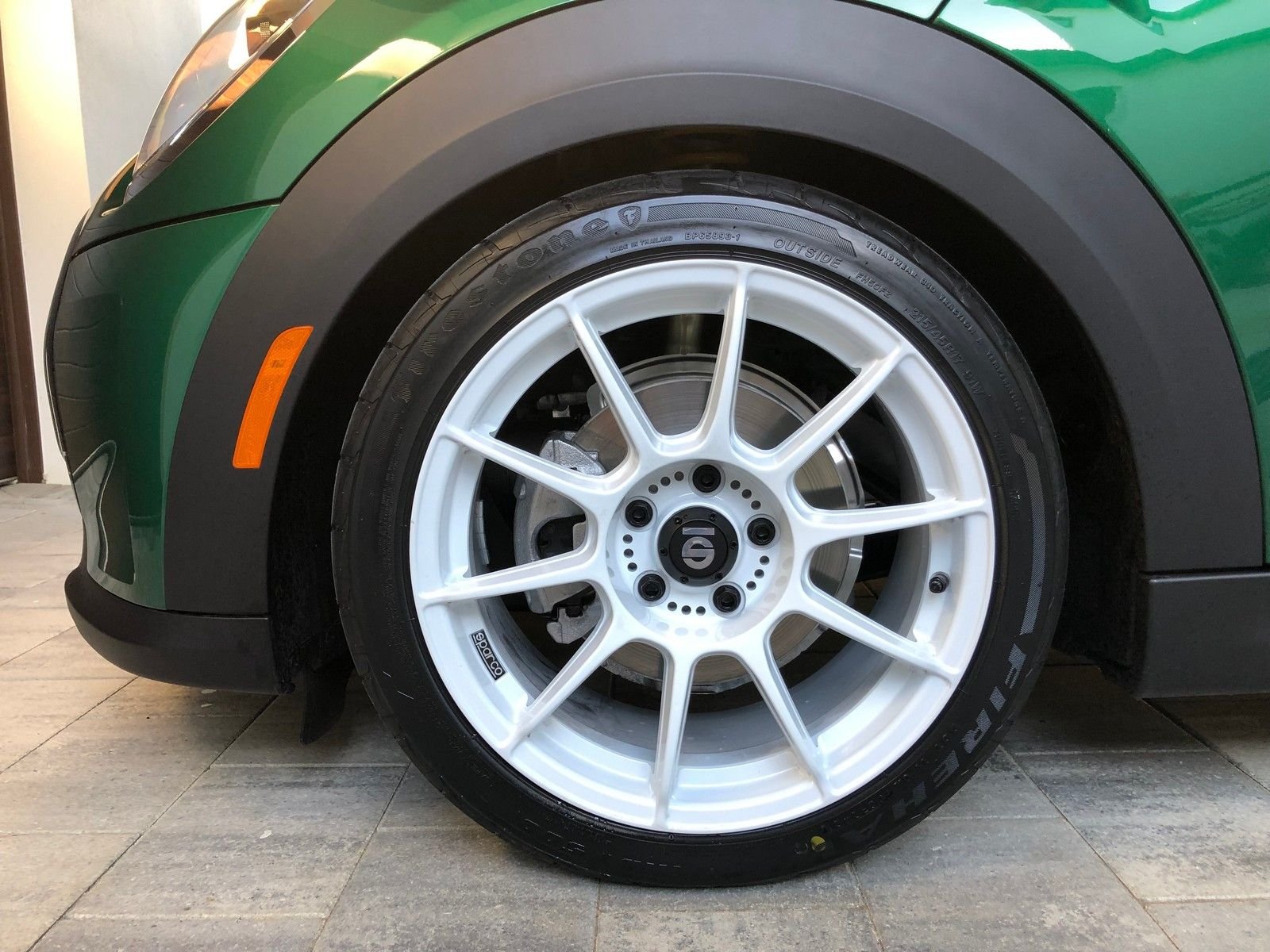 Wheels and Tires/Axles - Sparco FF-1 Flow-Formed Wheels with Firestone Firehawk Indy 500 Tires (17x8, 5x112) - Used - 2014 to 2023 Mini F56: Mini Hatch/Hardtop - Orlando, FL 32746, United States