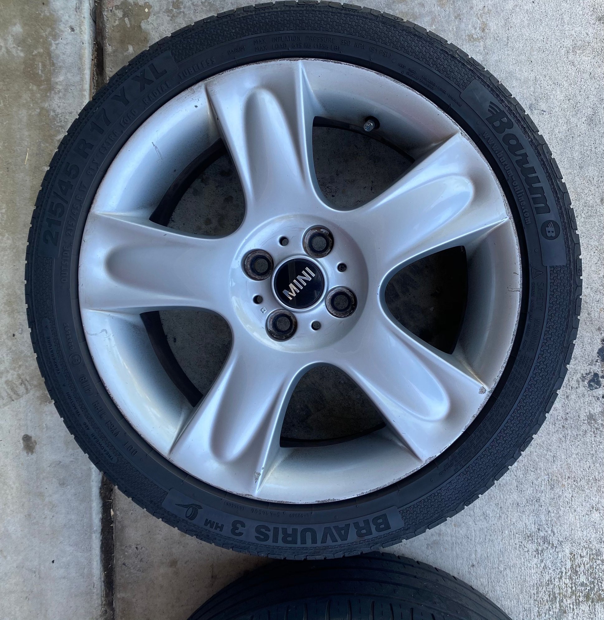 Wheels and Tires/Axles - 17x7 R91 Star Bullet Wheels - Used - 2002 to 2013 Mini Cooper - Dana Point, CA 92629, United States