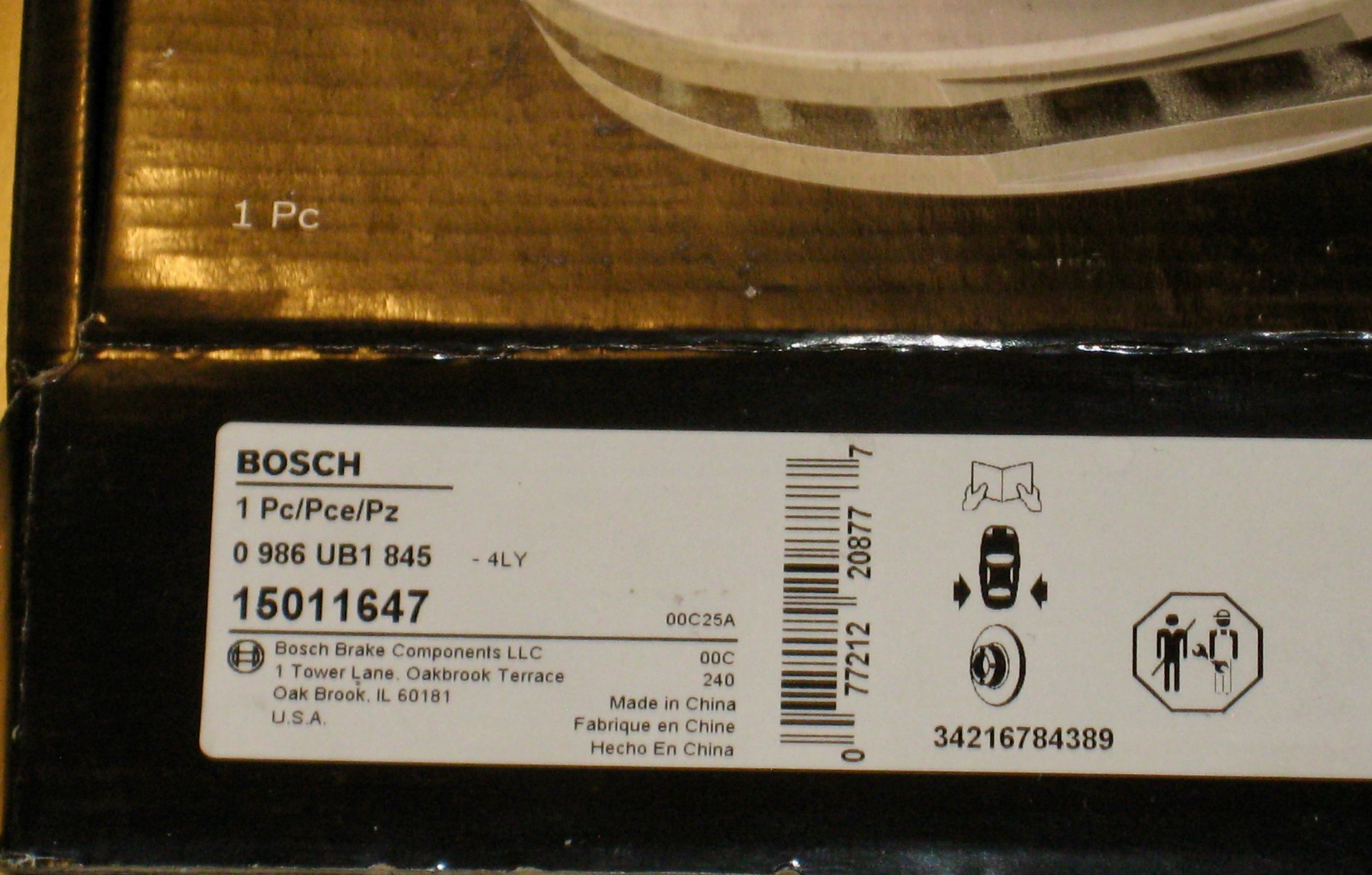 Brakes - 2 bosch quietcast brake rotors  rear axle for 2007-2015 MINI cooper S model - New - 2007 to 2015 Mini Cooper - Ithaca, NY 14850, United States