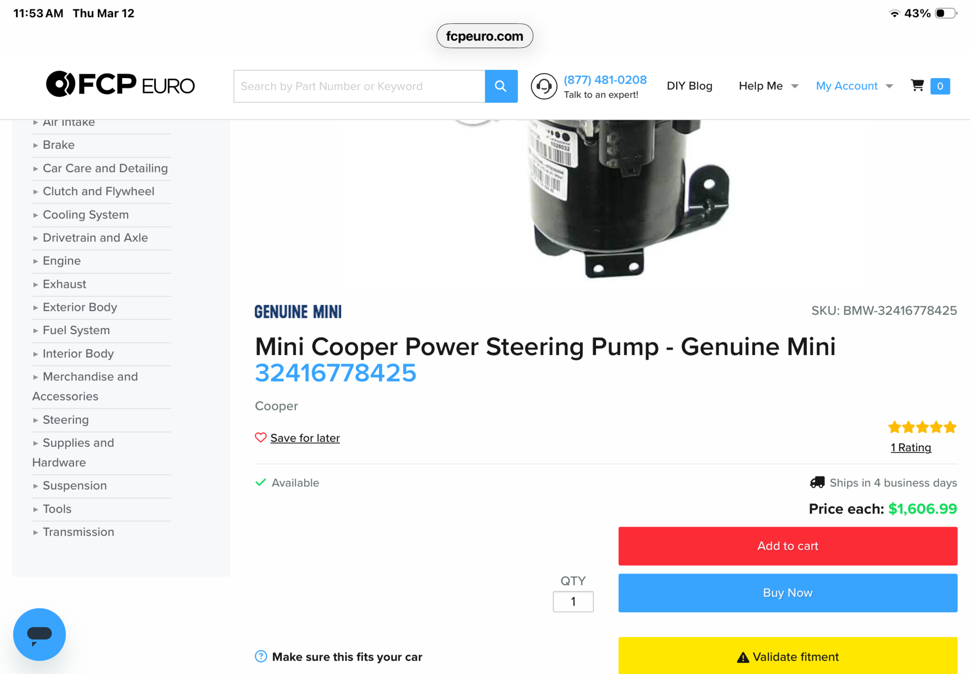 Steering/Suspension - NEW OEM Bosch /ZF Power Steering pump R50/52/53 - New - 2002 to 2008 Mini R53: "Mk I" Mini Cooper S - Brockton, MA 02302, United States