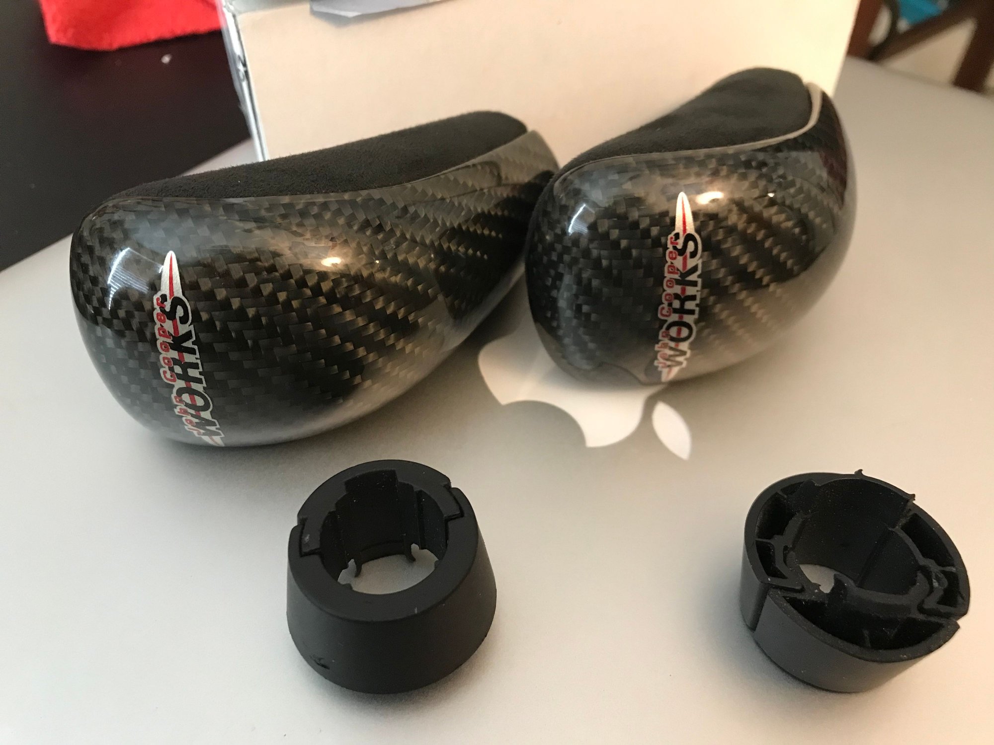 Interior/Upholstery - Gen1 Carbon Fiber JCW shifter knob - Used - All Years Mini R53: "Mk I" Mini Cooper S - All Years Mini R52: "Mk I" Mini Convertible - Houston, TX 77066, United States