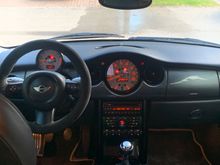 New customer steering wheel and dash inserts painted. 