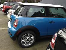 New Mini arrives at dealer.