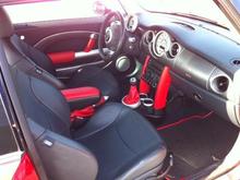 Custom Mini Cooper interior by Shamrock Auto Trim of Miami