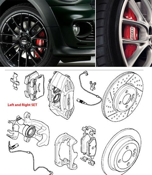 Brakes - WTB R56 JCW Front OEM Brembo Calipers+Rotors - Used - 2009 to 2014 Mini R56: "Mk II" Mini Hatch/Hardtop range - San Francisco, CA 94131, United States