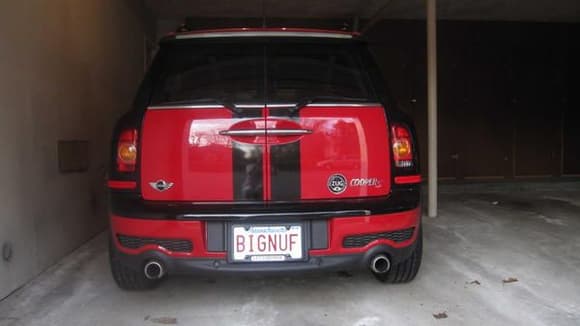 MINI License Plate and Stain 002