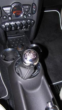 Nigel Whalen shift knob installed