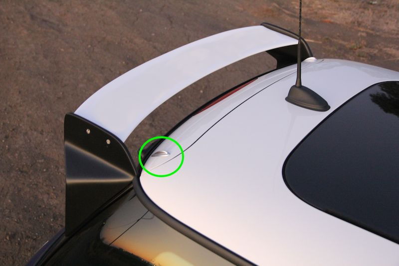 Orranje Spoiler Holes Blanks Delete MINI Cooper R50 R53 R56 F56 JCW GP One WHITE