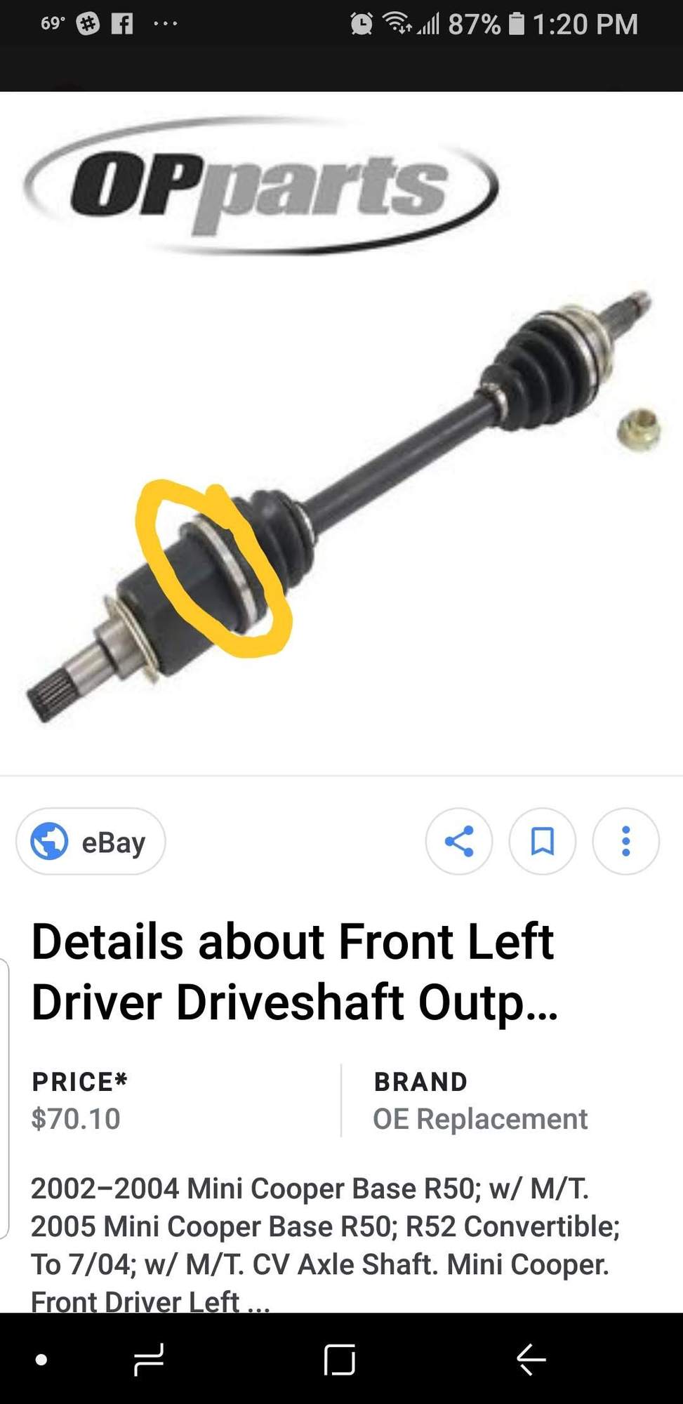 Tripod CV joint slipped out while replacing strut North American Motoring