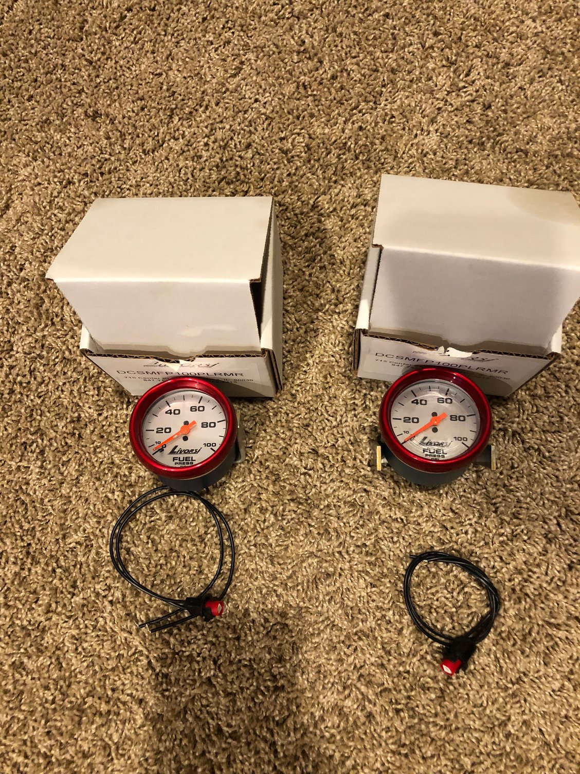 Livorsi Fuel Pressure, Water Pressure, and Boost Pressure Gauges and