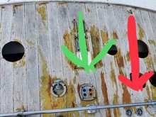 Green arrow points to switch mech, red arrow has gauges at bottom of pic. Closest ones I have. 