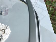 Painted the windshield frame same silver as inside the cabin. 