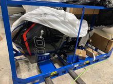 Other than a thin cloth type wrap around the motor itself and a thin plastic outer wrapping over the cage there’s nothing of any substance to protect the motor in shipping. Looks as though something shifted in transport and poked thru. You would think there’d be something like a wire cage or plywood  surround to protect these jewels in transport at these prices.  