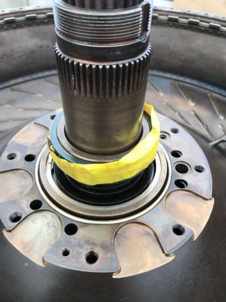 Install roller bearing
Install three new crush seals