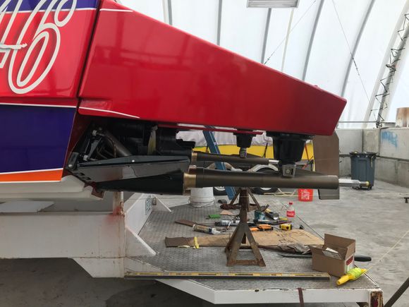 Max trim up
About 3 inch above running surface
See string