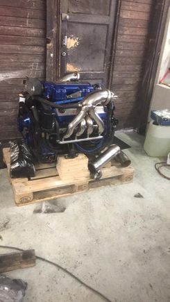 The engine before the rebuild and upgrade 