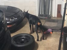 He wanted to help swap wheels
