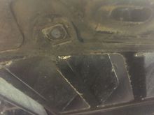 All 4 of the fascia to fender bolts broke, along with the speed nut on the left side lower fascia to bumper bracket....