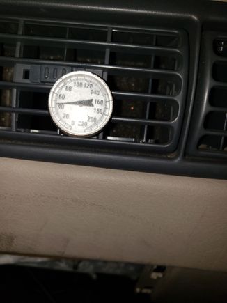 Center vent after 10 minutes with the puller switched off.