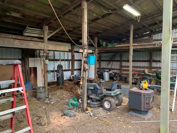 This is after about a week of already clearing shit out of here.
