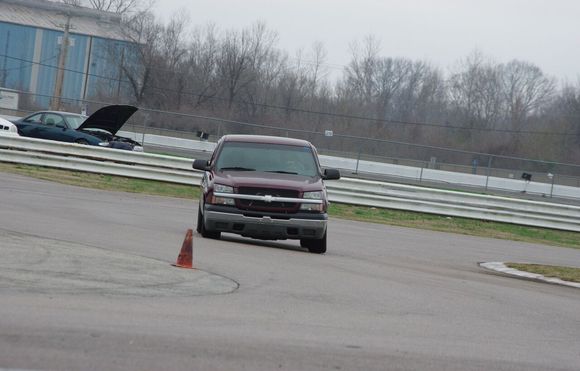 First outing with the revised suspension.. Coil-overs all around and a 4 link in the rear. Stll tuning the suspension but having a good time playing..