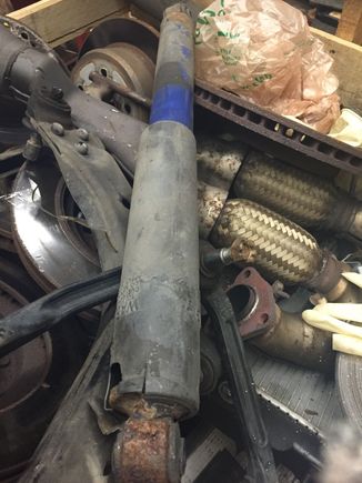 And old worn out rusted as oe shocks where they shouldve been about 75,000 miles ago..... Took a rust shower on that one....