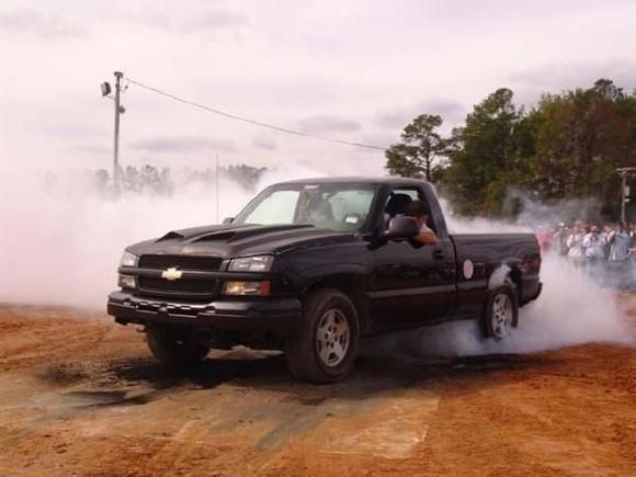 burn out contest at freak show 2008 wilson nc